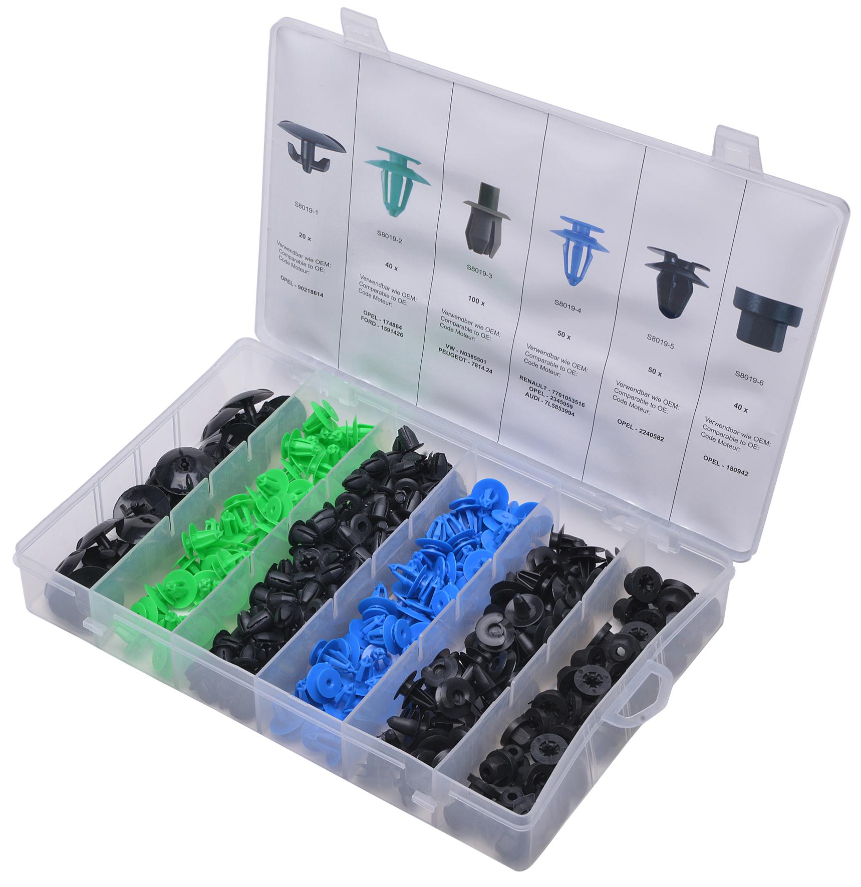 Set de 300 cleme de prindere pentru Vauxhall/Opel