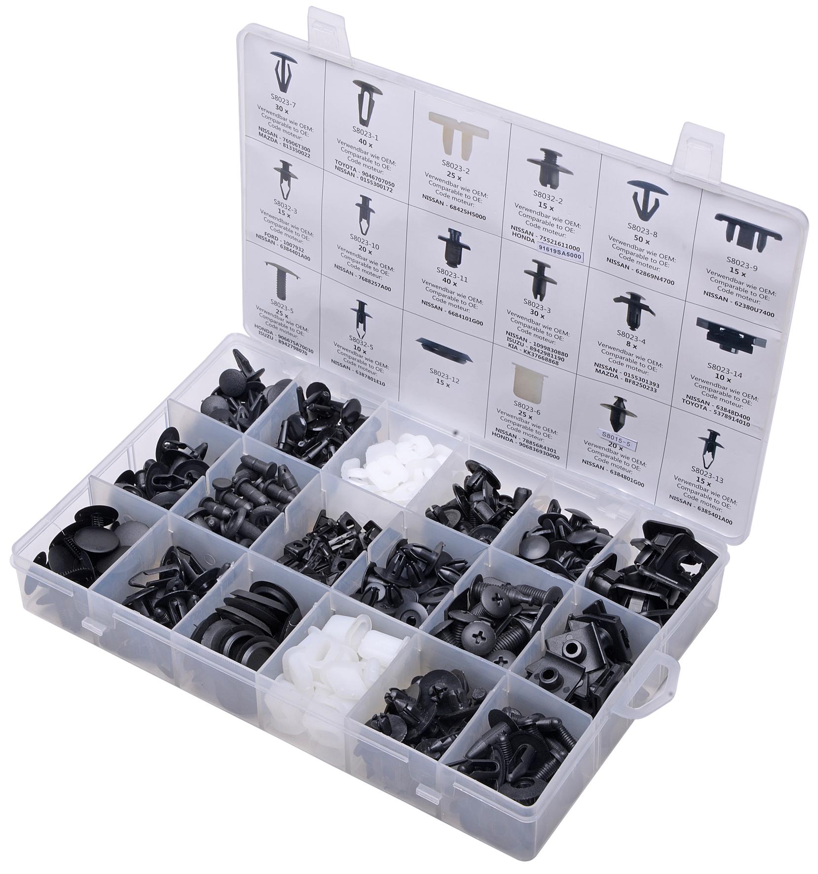 Set de 408 cleme de prindere pentru Nissan