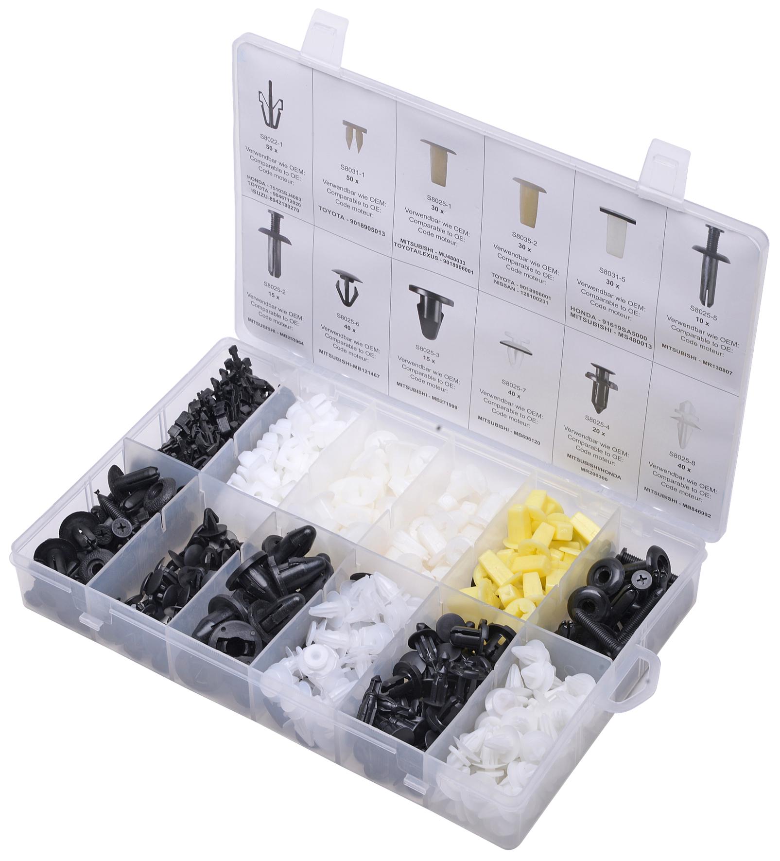 Set de 370 cleme de prindere Mitsubishi