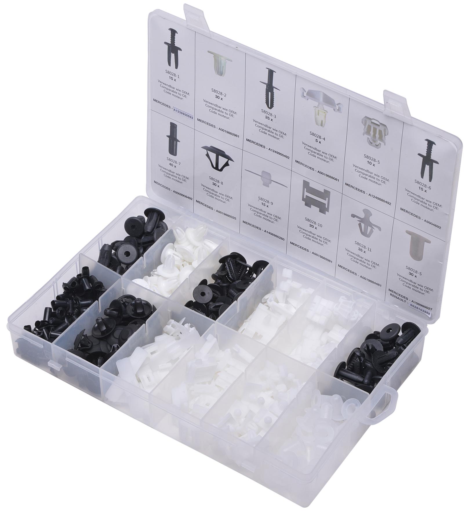 Set de 270 cleme de prindere pentru Mercedes-Benz
