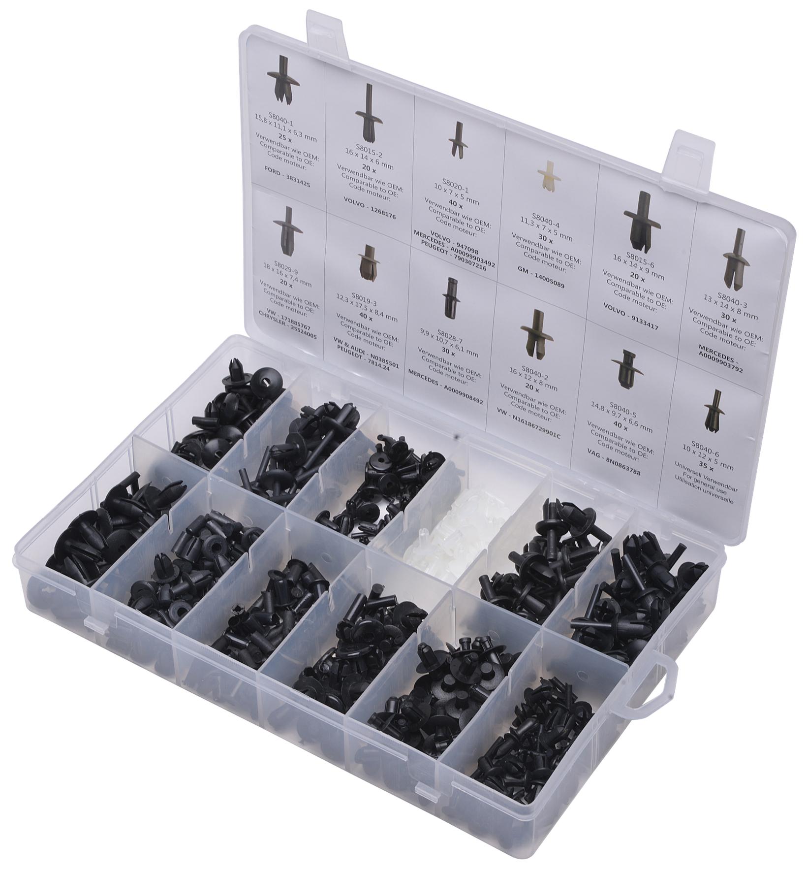 Set de 350 nituri prin presare