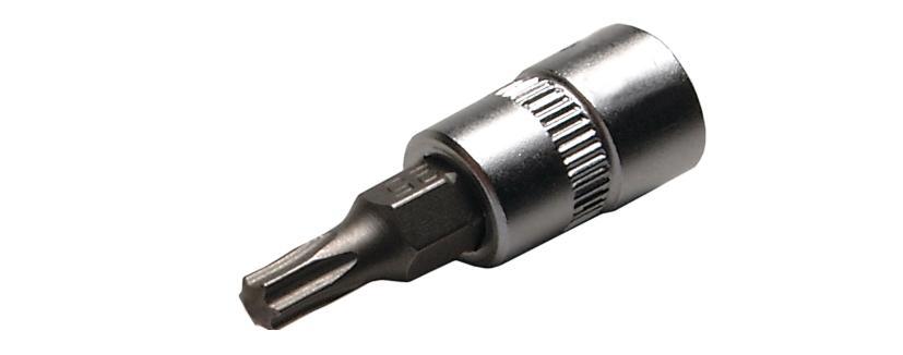 Cheie tubulară Torx T25 SW-Stahl, antrenare pătrată 1/4 inch, lungime 36 mm, oțel crom-vanadiu