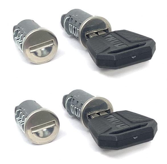 Set de 4 Butuci și Chei THULE One-Key System TH450400 pentru Blocarea Sistemelor de Portbagaj Thule