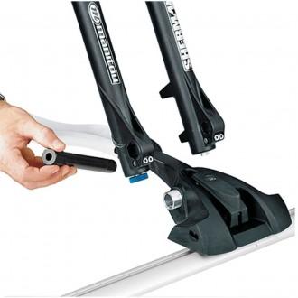 Adaptor de prindere pentru furcă THULE 561101, 15 x 100 mm, negru, compatibil cu sistemele de transport biciclete Thule