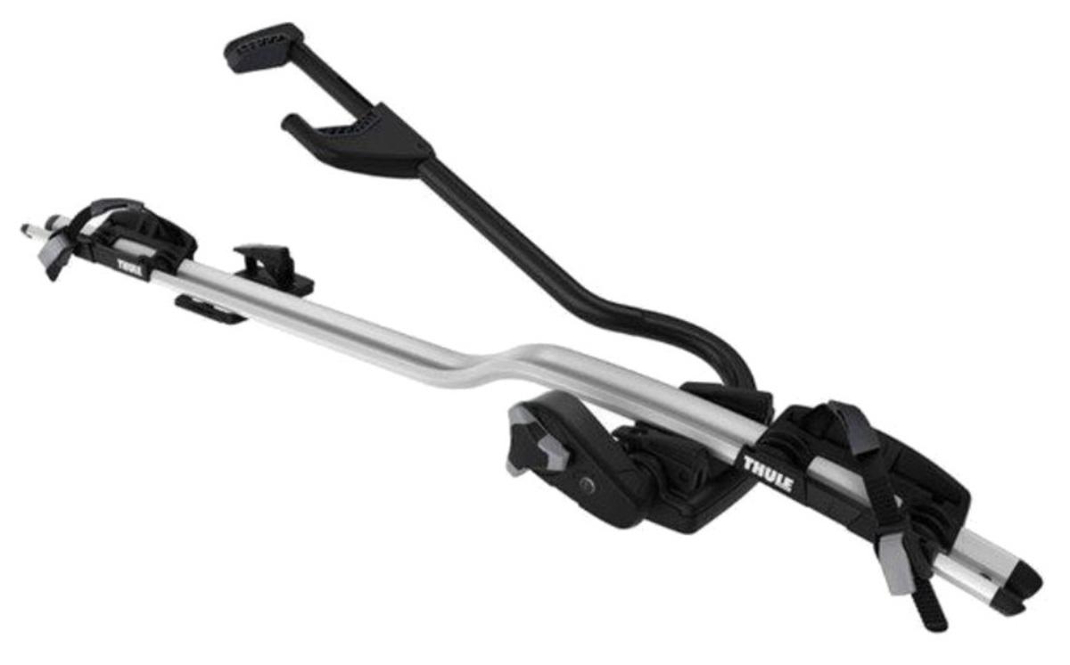 Suport Bicicletă Auto THULE ProRide 598001, Oțel Negru/Argintiu, Montaj pe Bare Transversale, Capacitate de Încărcare 20 kg