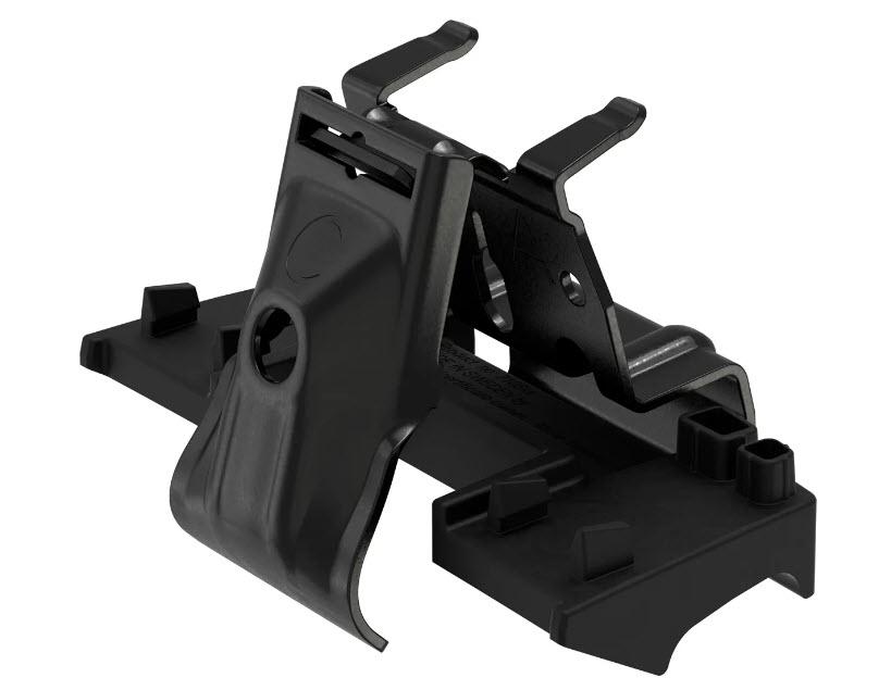 Kit de prindere Thule Flush Rail TH6012 pentru bare transversale, compatibil cu Peugeot 508SW (break, 5 uși, 2011-2018) cu bare longitudinale