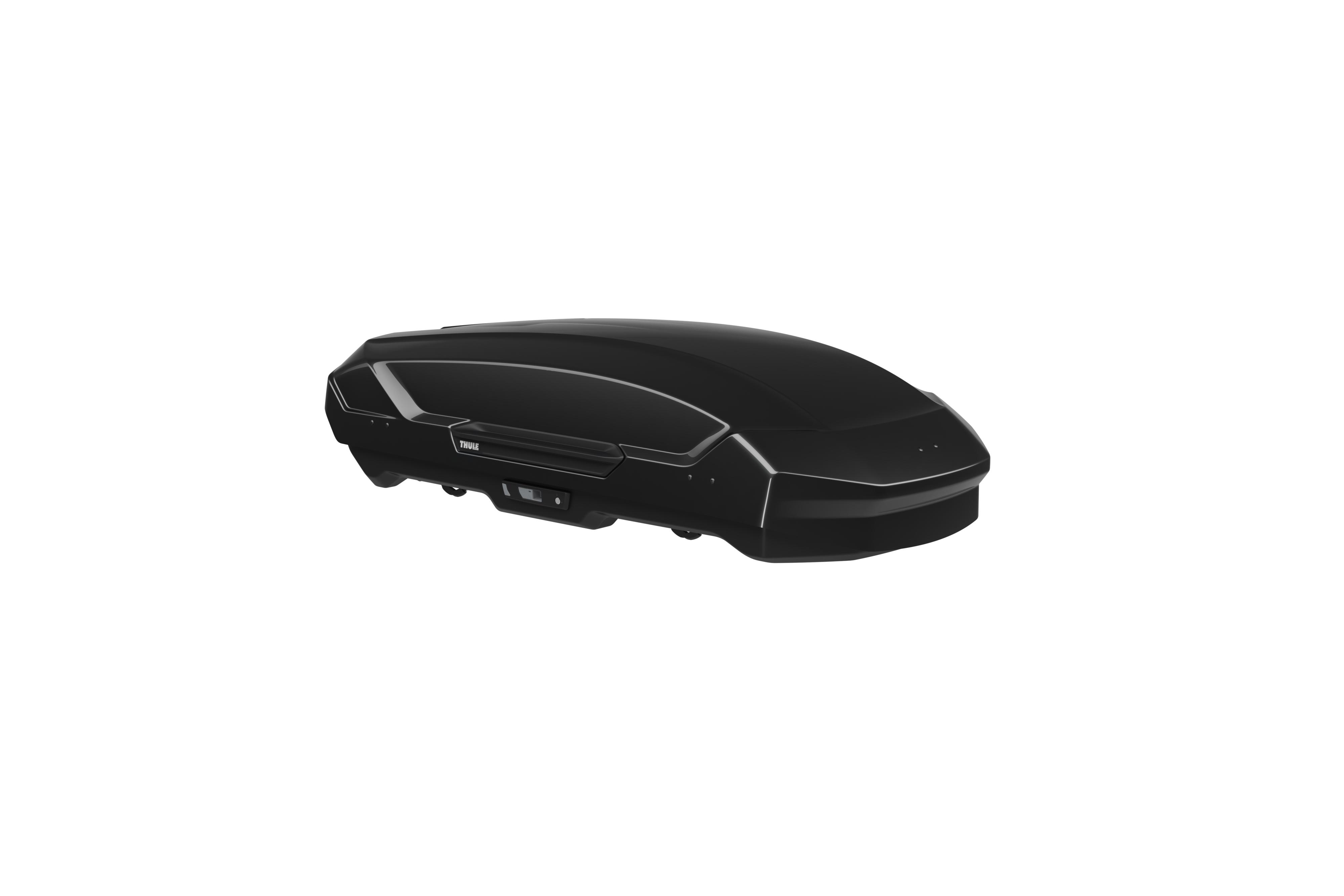 Cutie Portbagaj Auto THULE Motion 3 M 639200 - 400L, Deschidere Dublă, 75kg Capacitate Max, Dimensiuni 175x84x44cm, Negru Lucios