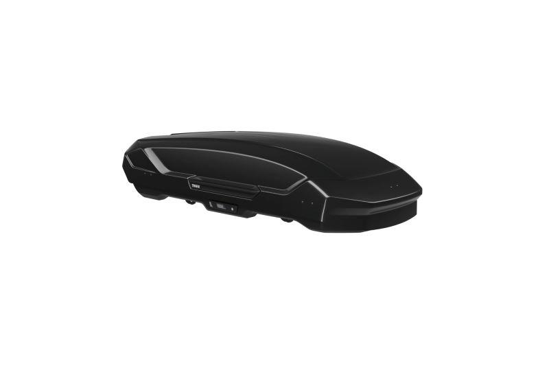 Cutie portbagaj auto THULE Motion 3 L 639700, 450 litri, deschidere pe ambele părți, capacitate maximă 75 kg, dimensiuni 194 x 89 x 43 cm, finisaj negru lucios