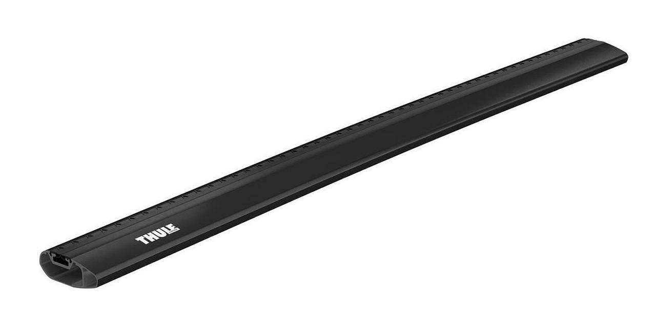 Bară transversală din aluminiu THULE Wingbar Edge 770, neagră, 77 cm, profil aerodinamic, capacitate de încărcare 75 kg