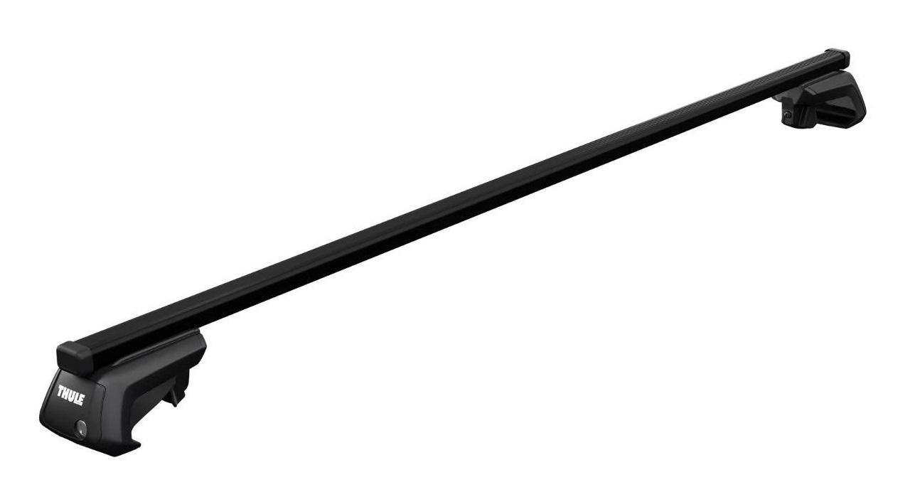 Set 2 bare transversale din oțel THULE SmartRack XT, lungime 118 cm, culoare neagră, profil pătrat, capacitate maximă de încărcare 100 kg