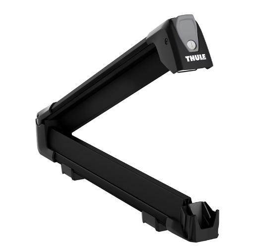 Suport THULE SnowPack 732600 pentru schiuri și snowboard, montare pe bare transversale, capacitate 6 perechi de schiuri sau 4 plăci de snowboard, culoare argintiu
