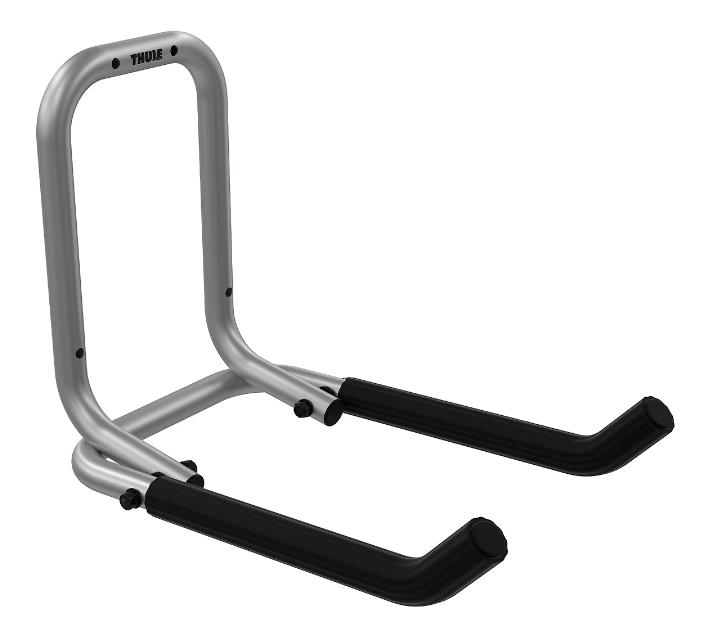 Suport de perete pliabil pentru biciclete THULE, model TH977101, din oțel, culoare argintie