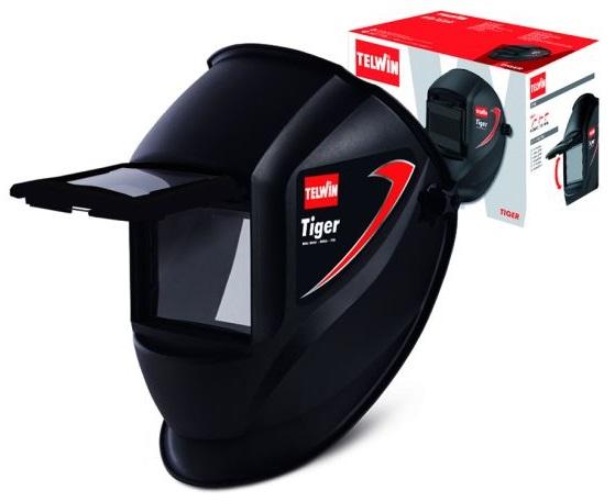 Masca de sudură TELWIN TIGER 802818, cu vizor auto-întunecare, compatibilă cu MMA/MIG-MAG/TIG