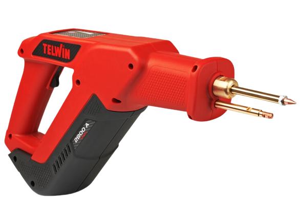 Dispozitiv de îndreptat caroserii auto TELWIN BATTERY PULLER 828130, 2800 A, alimentare cu baterie Li-Ion 7.4 V, protecție IP20, include cutie de transport