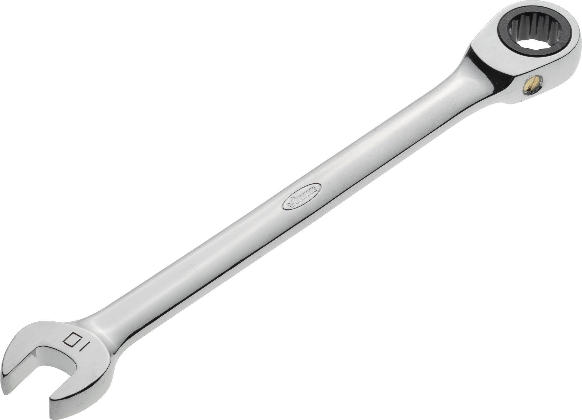 Cheie cu clichet combinată VIGOR V1010, 10 mm, oțel cromat