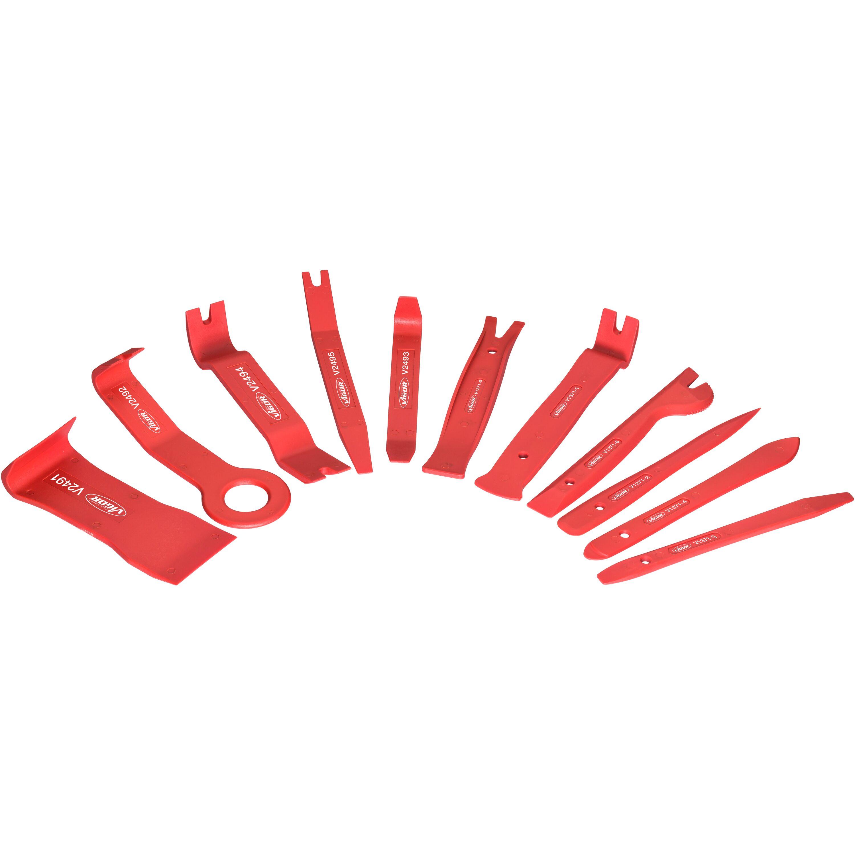 Set de 11 Leviere pentru Demontare Elemente Auto VIGOR V1371 cu Husă de Depozitare