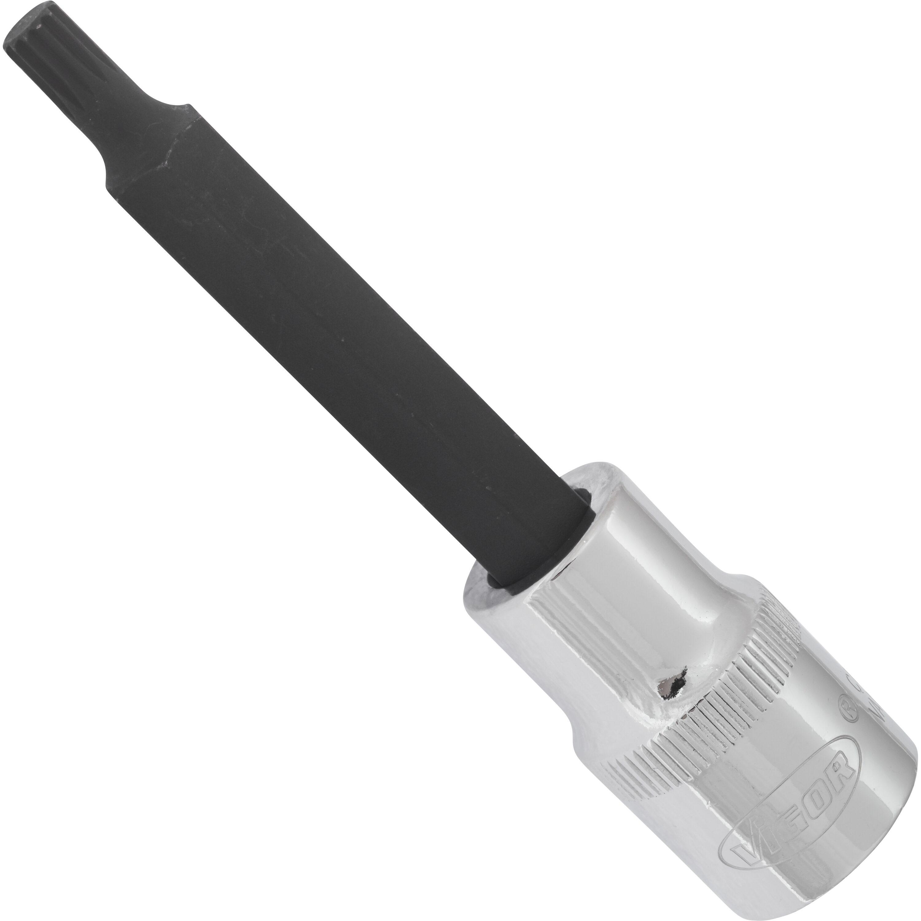 Bit pentru înșurubare VIGOR V2068, prindere pătrată de 1/2 inch, profil XZN M6, lungime 100 mm