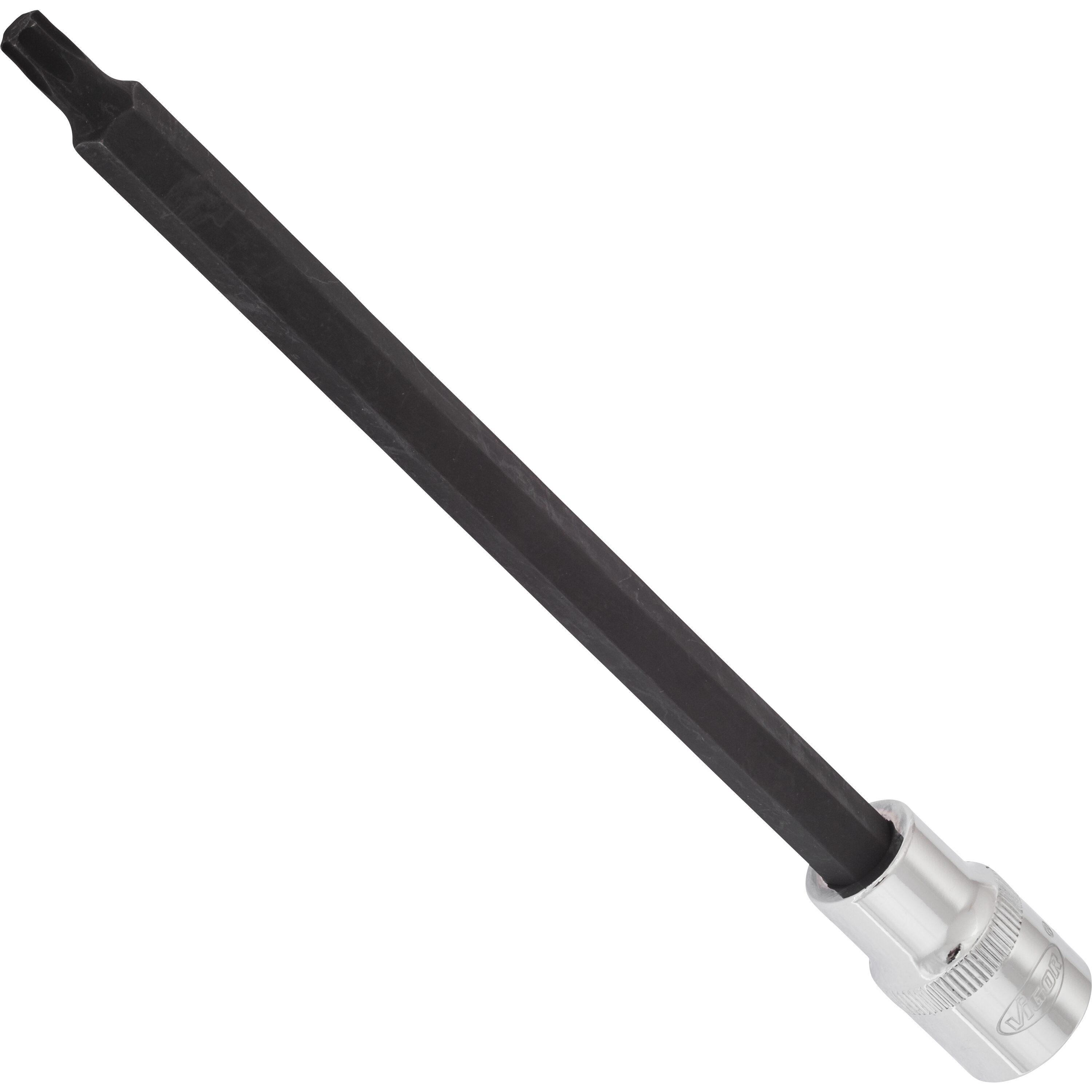 Bit pentru înșurubare VIGOR V2179, prindere pătrată de 1/2 inch, profil Torx T40, lungime de 200 mm