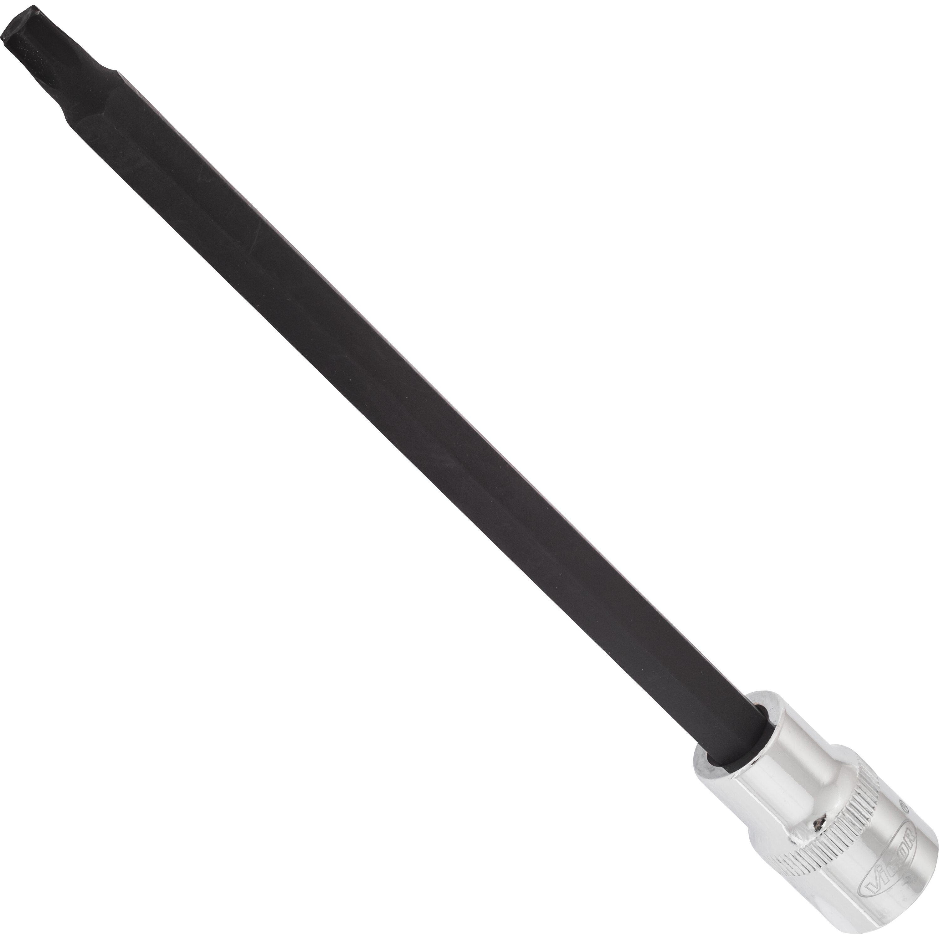Bit pentru înșurubare VIGOR V2180, cu prindere pătrată de 1/2 inch, profil Torx T45, lungime 200 mm