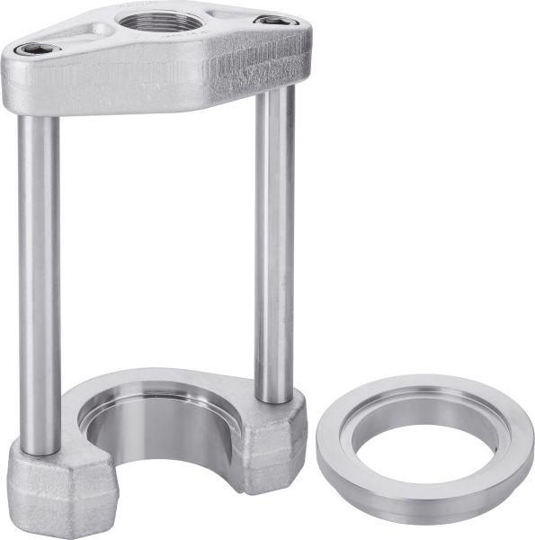 Presa VIGOR V2885 pentru Montare Bucșe de Cauciuc, Placă Deschisă cu Adaptor, Diametru Interior 118 mm