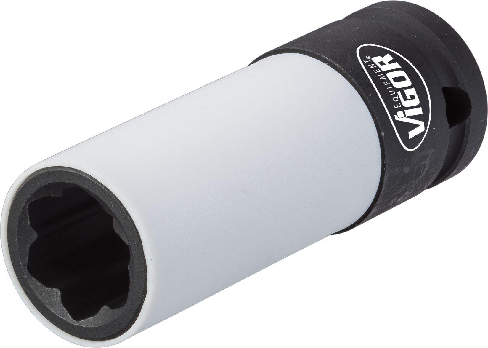 Cheie tubulară de impact VIGOR V4309, pătrat de 1/2 inch, lungime 78 mm, profil special pentru prezoane Mercedes-Benz