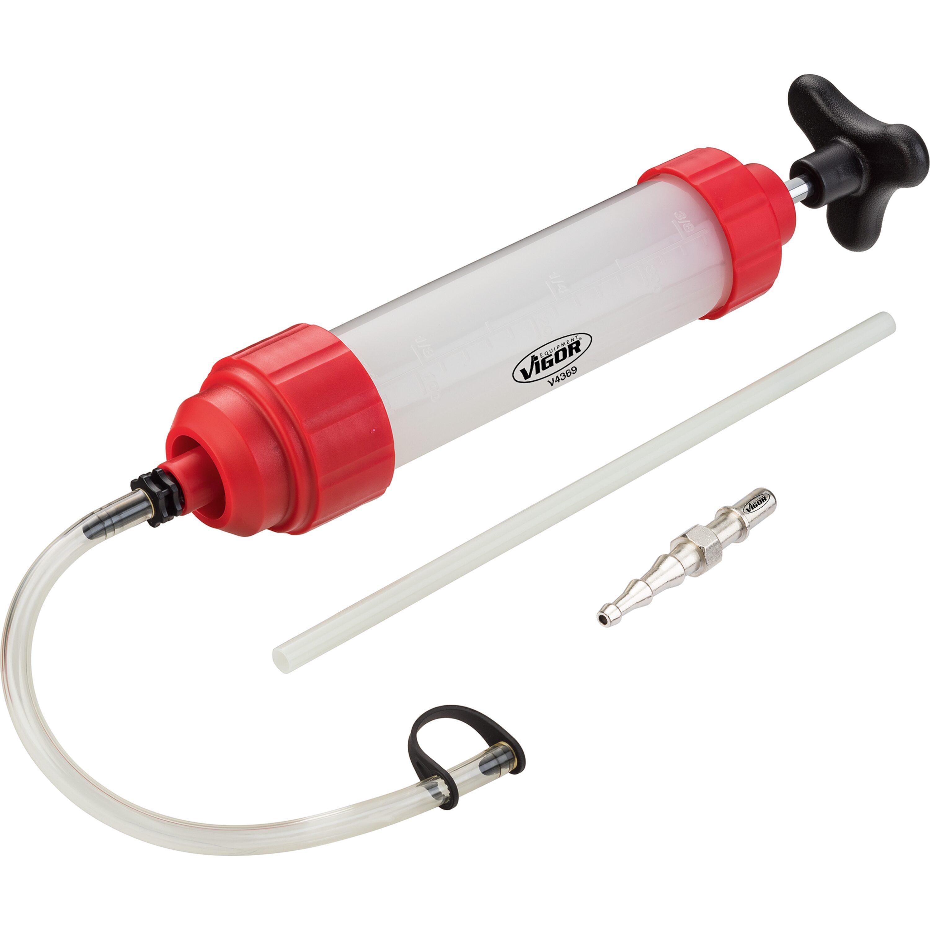 Set de 5 piese: Pompă Manuală de Vacuum VIGOR V4369, Capacitate 0.35 Litri