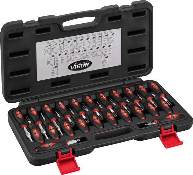 Instrument de deblocare pentru ștechere plate și rotunde VIGOR V4451
