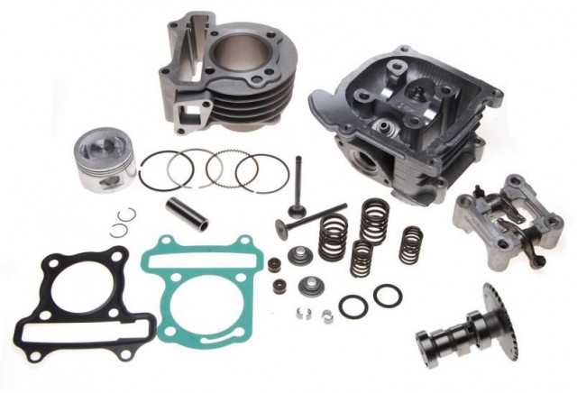 Set motor și chiulasă scuter 4T 80cc GY6